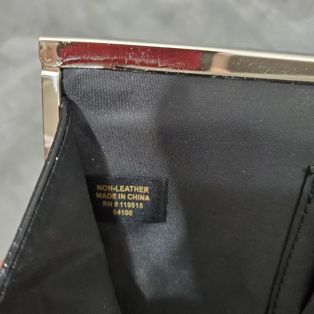 Style & Co Vegan Clutch Black - Picture 9 of 11